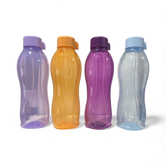 Tupperware Aquasafe 1L Water Bottle Leak Proof Reusable Purple BPA-Free - Picture 1 of 8